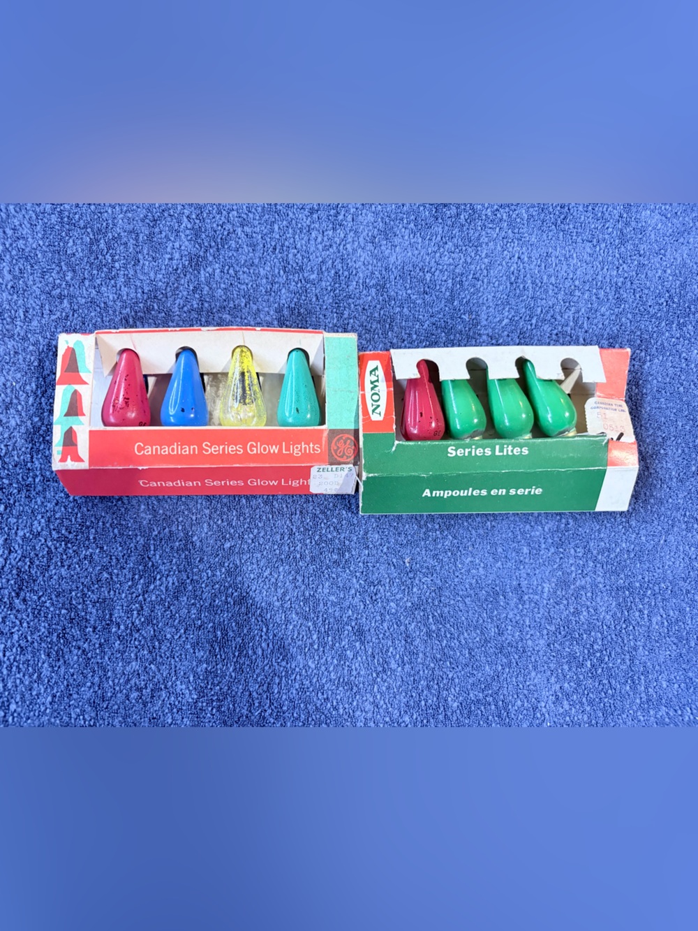 Red, Blue, Yellow & Green Vintage Party Glow Noma Christmas light string set